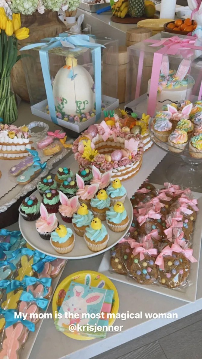 Details of the Easter party organized by Kris Jenner (Photo: reproduction / Instagram)