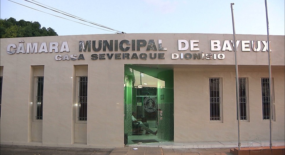 Câmara Municipal de Bayeux — Foto: Reprodução/TV Cabo Branco