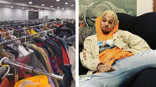 Chris Brown vira piada – e é criticado – ao mostrar closet gigantesco: 'Loja de departamento'
