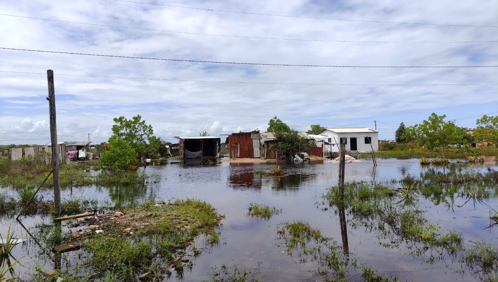 Aldeias indígenas do povo Pataxó ficam isoladas e registram alagamentos; lideranças pedem ajuda — Foto: Acervo pessoal
