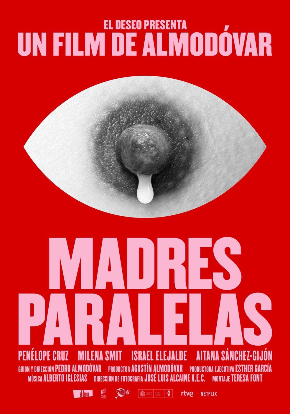 Cartaz do filme 'Madres paralelas', de Pedro Almodóvar — Foto: Divulgação