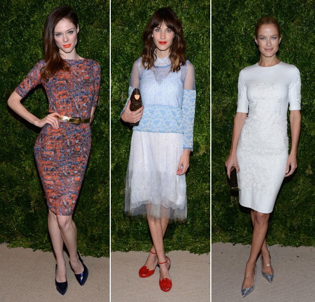 No CFDA/Vogue Fashion Fund Awards 2012: Coco Rocha, Alexa Chung e Carolyn Murphy (Foto: Getty Images)