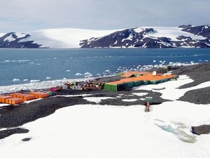 Comandante Ferraz, base brasileira na Antártida (Foto: Agência Brasil)