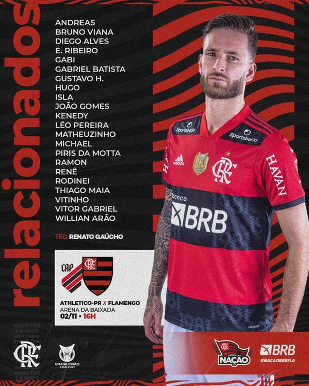Relacionados Flamengo — Foto: Reprodução