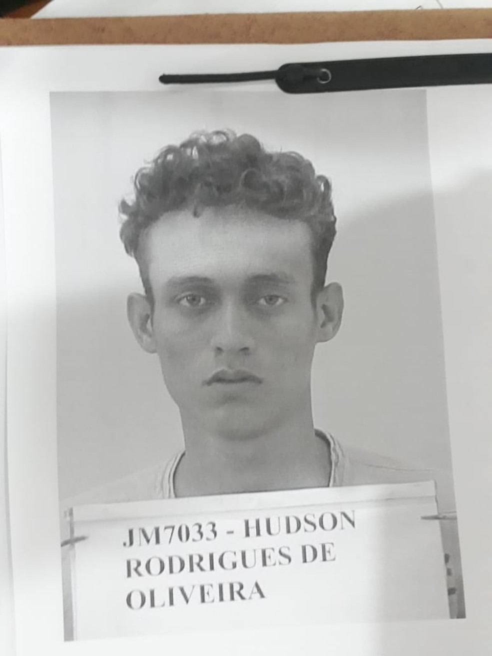 Hudson Rodrigues de Oliveira é um dos apenados foragidos do presídio Urso Panda, em Porto Velho.  — Foto: Sejus-RO/Divulgação