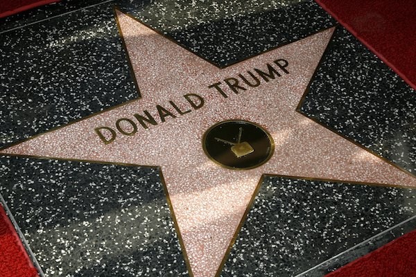 A estrela de Donald Trump na Calçada da Fama (Foto: Getty Images)
