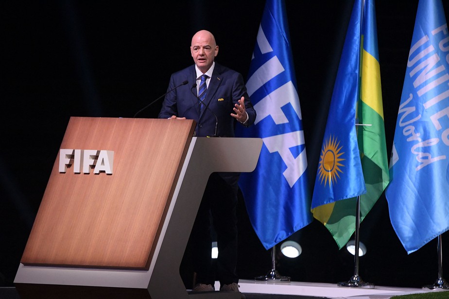 Infantino foi reeleito presidente da Fifa