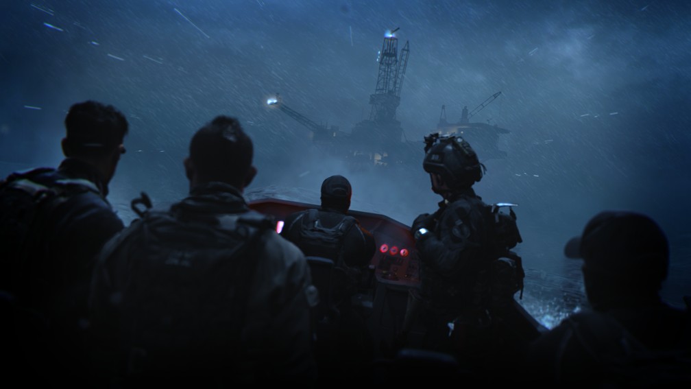 A água e o clima no game vão influenciar tanto as decisões do jogador quanto a eficácia das armas em 'Call of Duty: Modern Warfare II' — Foto: Divulgação/Activision