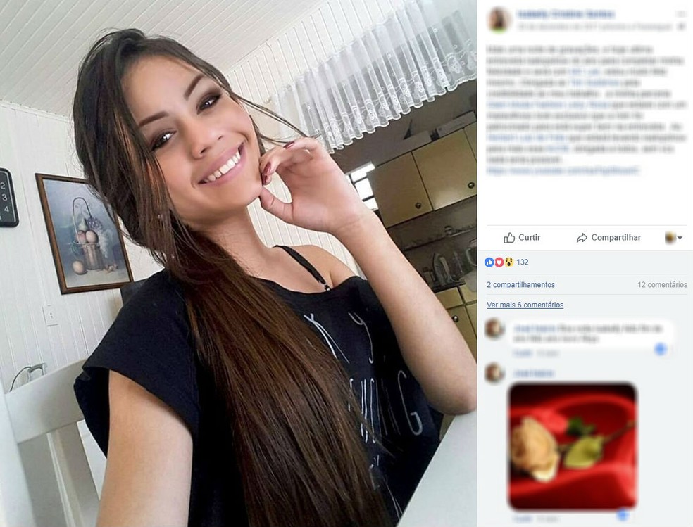 Cabelo da youtuber morta no litoral do Paraná será doado para instituto de luta contra o câncer, segundo a mãe. (Foto: Reprodução/Facebook)