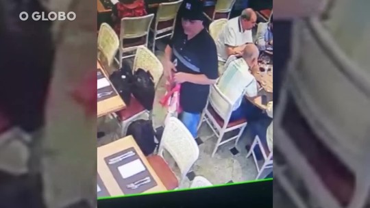 Ladrão furta bolsa de cliente em restaurante na praia do Flamengo; veja vídeo 