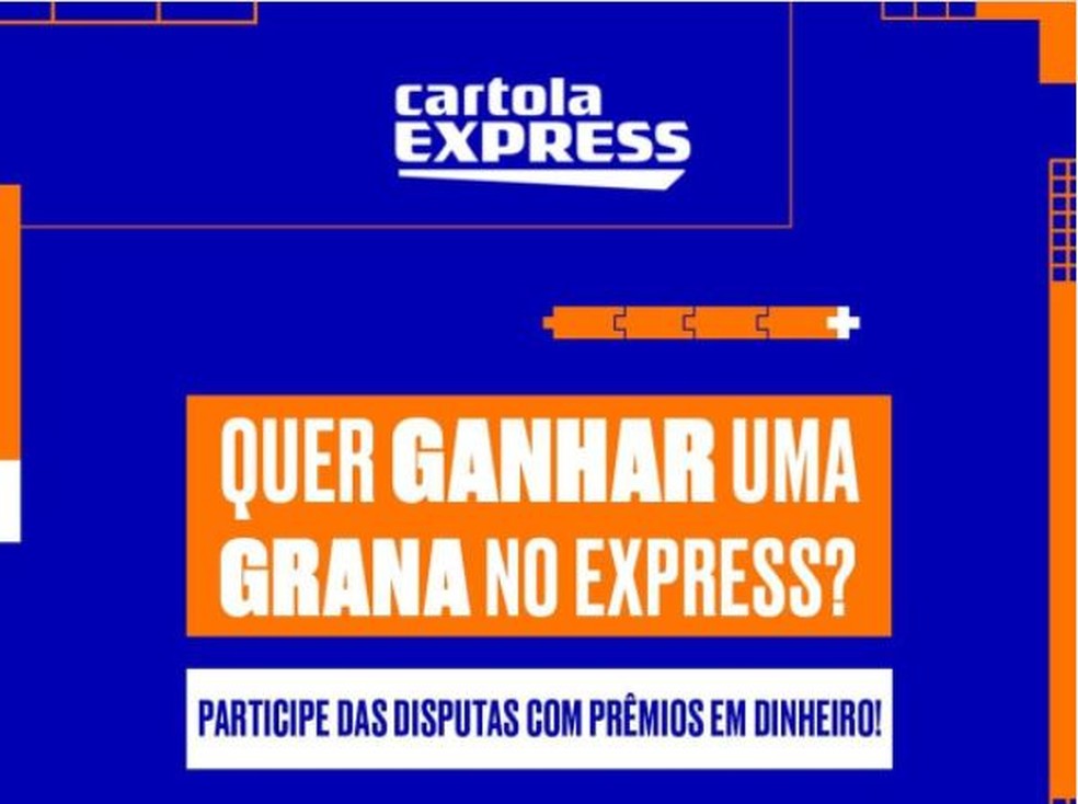 Quer ganhar uma grana no Cartola Express? Participe das disputas com prêmios em dinheiro! — Foto: Cartola Express