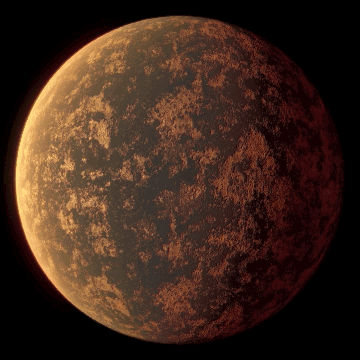 Exoplaneta LHS 3884b (Foto: NASA/MIT/TESS)