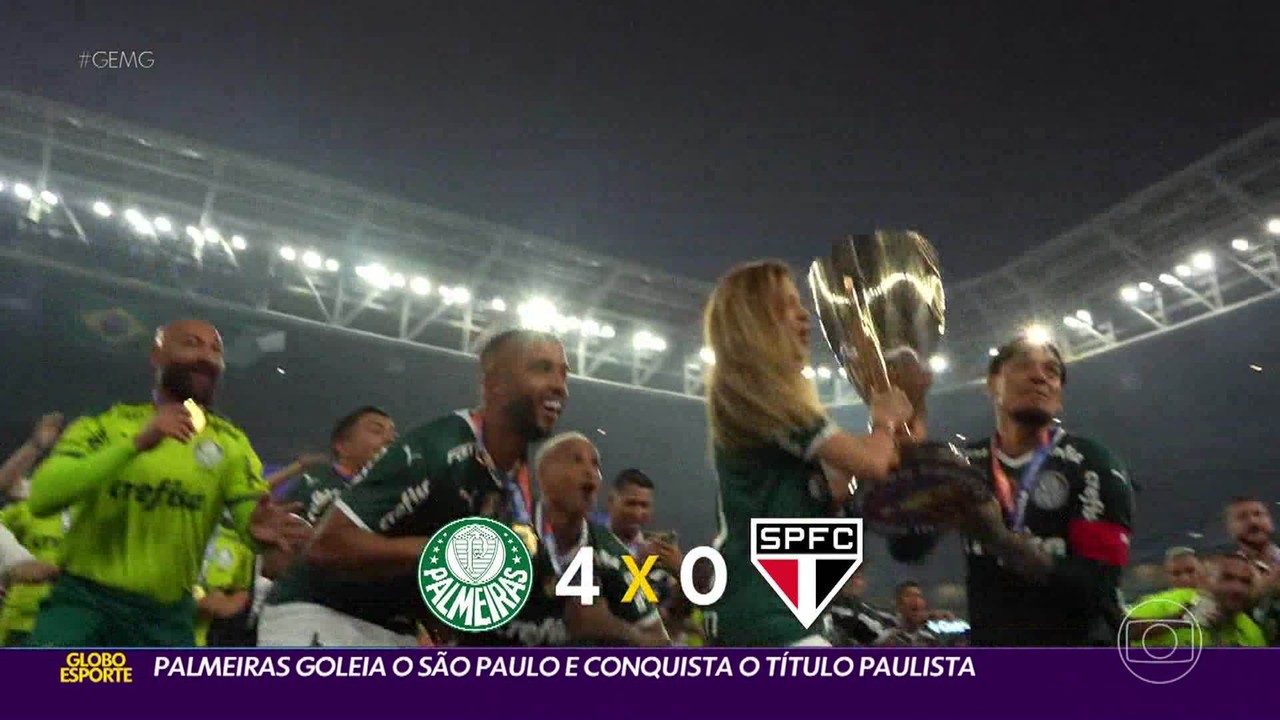 Palmeiras goleia o S&atilde;o Paulo e conquista o Paulist&atilde;o. No Rio, Flu quebra jejum de 10 anos