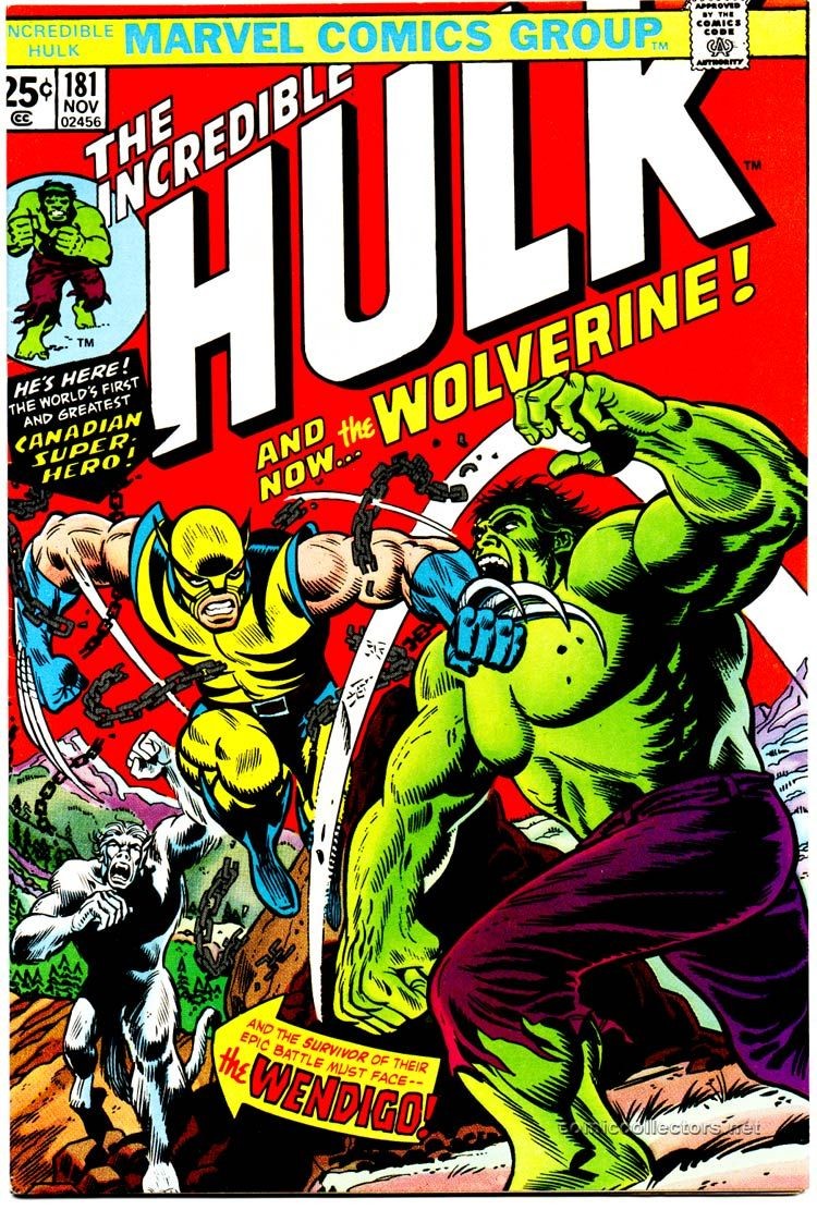 A capa de The Incredible Hulk 181, com a primeira aparição do herói Wolverine (Foto: Reprodução)