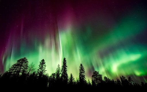 Aurora austral com vista para o céu do sul e estrelas criadas com ia  generativa