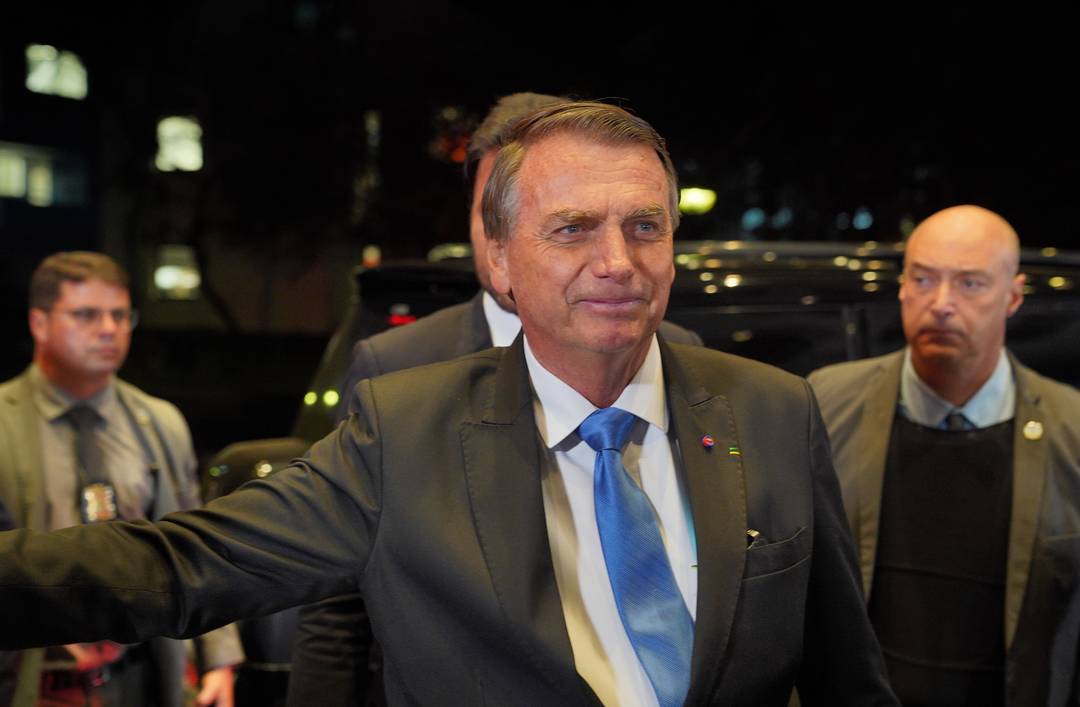 Jair Bolsonaro chega aos Estdios Globo para a entrevista ao Jornal Nacional
