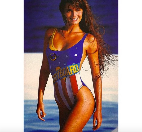 A ex-top model Paulina Porizkova em foto dos anos 80 (Foto: Instagram)