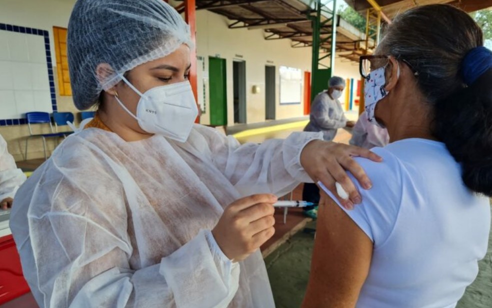 Vacinação contra o coronavírus — Foto: Prefeitura de Goiânia/Divulgação