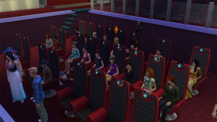 Vá ao cinema em The Sims 4 (Foto: Reprodução/ModTheSims)