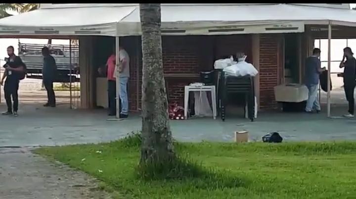 Inquérito policial investiga 'suposto' arrombamento e furto de produtos por servidores públicos em quiosque de São Vicente, SP