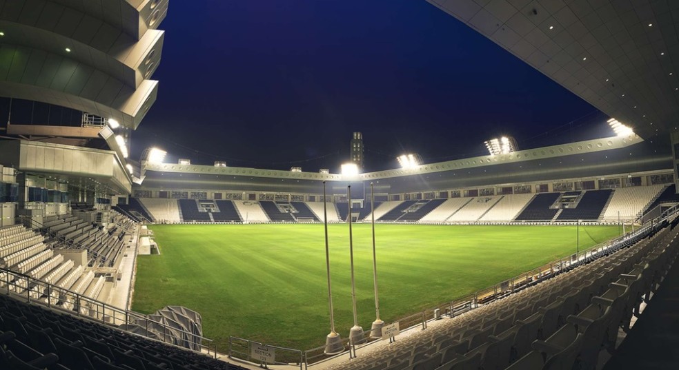 Estádio Jassim Bin Hamad, do Al Sadd — Foto: Reprodução