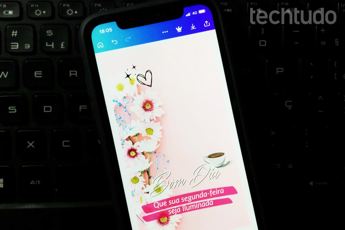 Mensagem de bom dia para segunda-feira: como fazer card pelo Canva