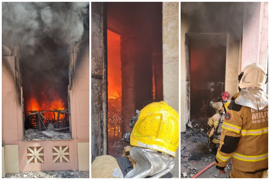 Incêndio destrói parcialmente escola em Belo Horizonte, Minas Gerais