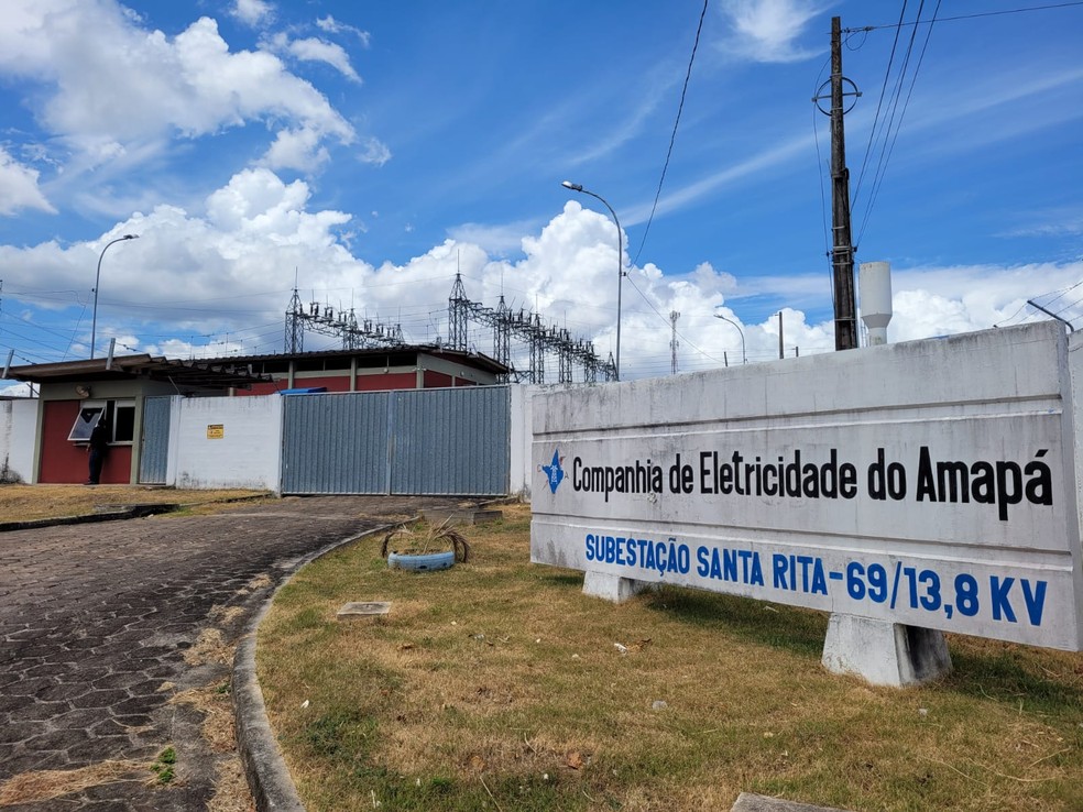 Subestação Santa Rita, da Companhia de Eletricidade do Amapá — Foto: Jorge Júnior/Rede Amazônica