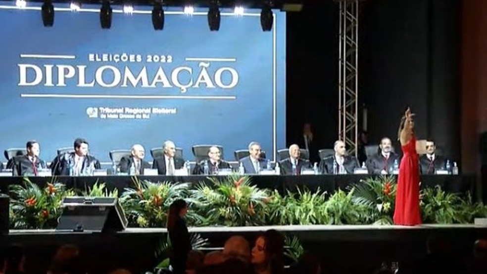 'O amor venceu o ódio', disse a única mulher eleita deputada federal em Mato Grosso do Sul, Camila Jara.  — Foto: Reprodução