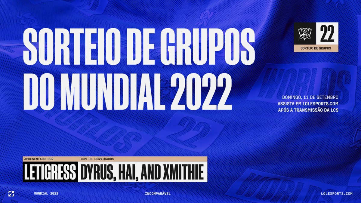 Mundial de LOL 2022: confira classificação e como assistir ao sorteio