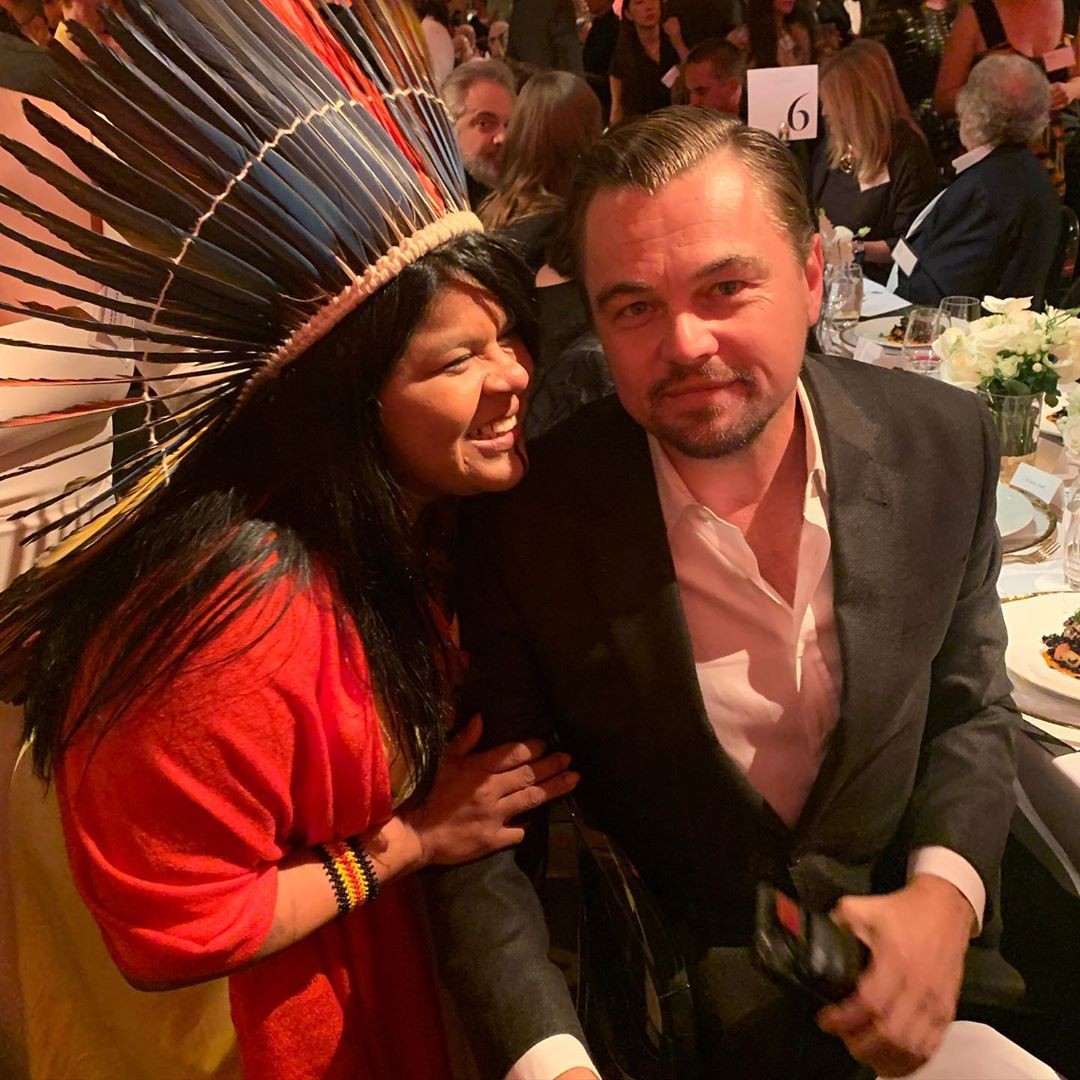 Sonia Guajajara e Leonardo DiCaprio (Foto: Reprodução / Instagram)