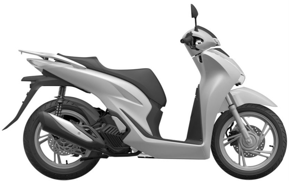 Honda SH 150i teve desenho renovado — Foto: Inpi