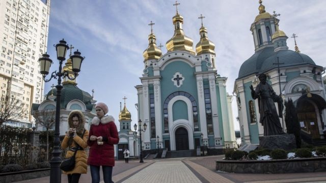 Kiev, a capital da Ucrânia, tem um significado especial para a Igreja Ortodoxa Russa (Foto: Getty Images)