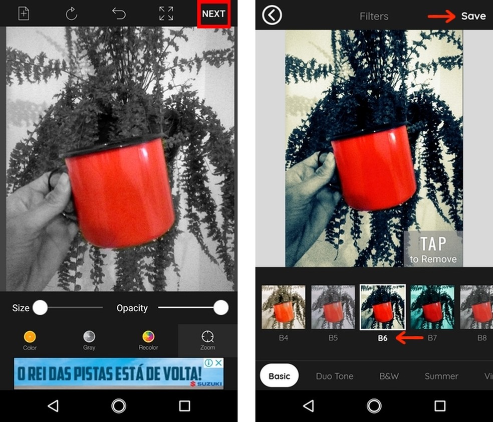 Como editar fotos com o efeito Cut Out no celular