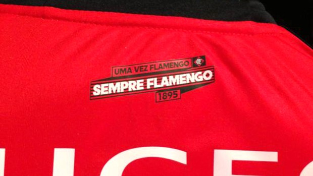 detalhe uniforme Flamengo (Foto: Leandro Garrido)