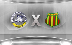 confronto escudo Interporto x Sampaio Corrêa (Foto: Editoria de Arte)