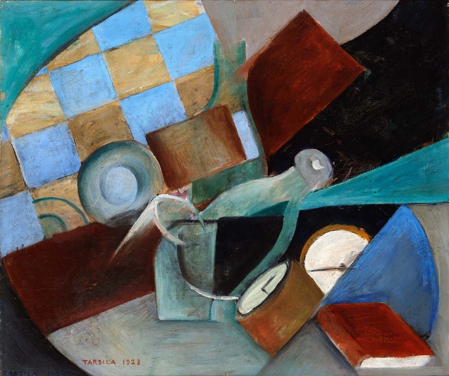 TARSILA DO AMARAL (1886-1973) 'Natureza-morta com relógios', 1923
