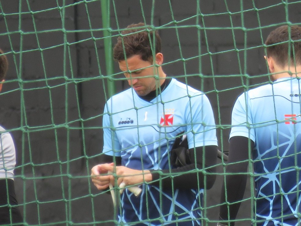Martin Silva durante treino do Vasco â€” Foto: Felipe Schmidt