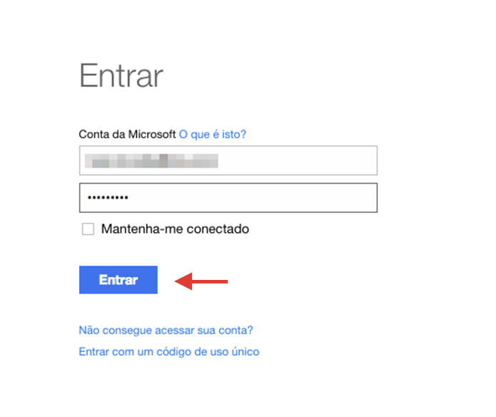 Confirmando o login e senha utilizado no cadastro da nova conta de serviços Microsoft (Foto: Reprodução/Marvin Costa)