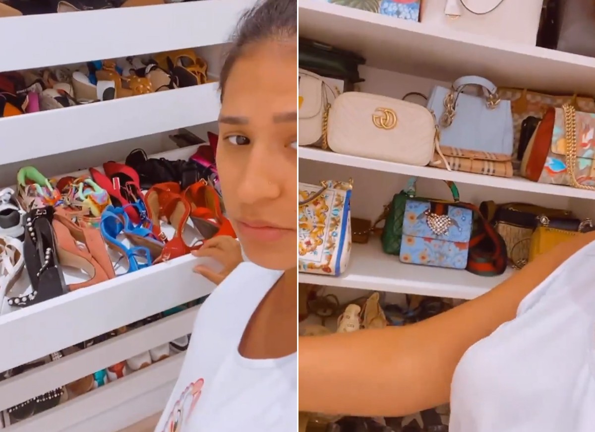 Simone mostra closet com bolsas grifadas (Foto: Reprodução / Instagram)
