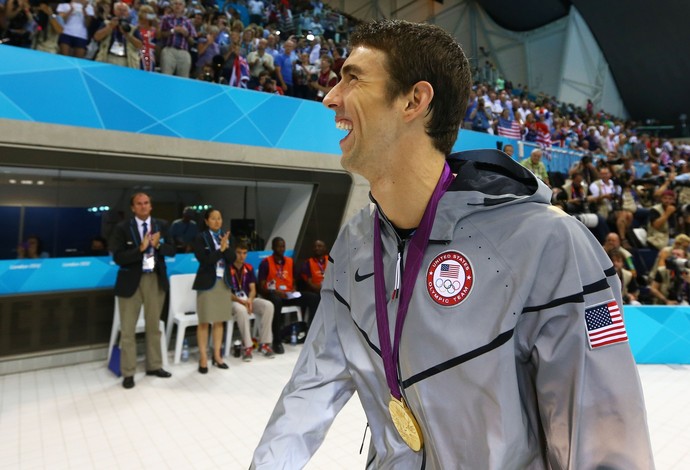 Michael Phelps ouro Londres 2012 (Foto: Getty Images)