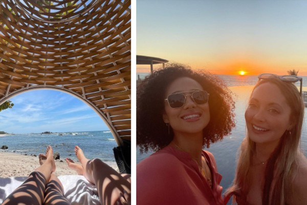 Nathalie Emmanuel compartilha fotos de viagem com a amiga, que se curou de um câncer de mama (Foto: Reprodução/Instagram)
