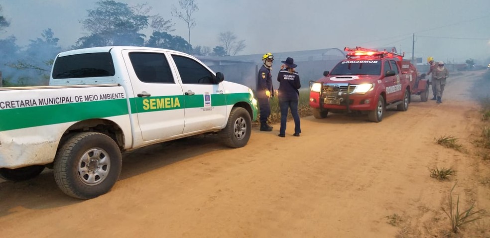 Mais 240 homens do ExÃ©rcito vÃ£o ajudar no combate a queimadas  â€” Foto: DivulgaÃ§Ã£o/Semeia 