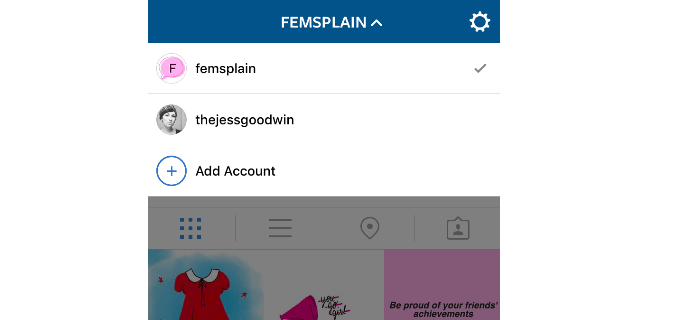 Instagram está testando gerenciamento de contas no iOS (Foto: Reprodução/Fems