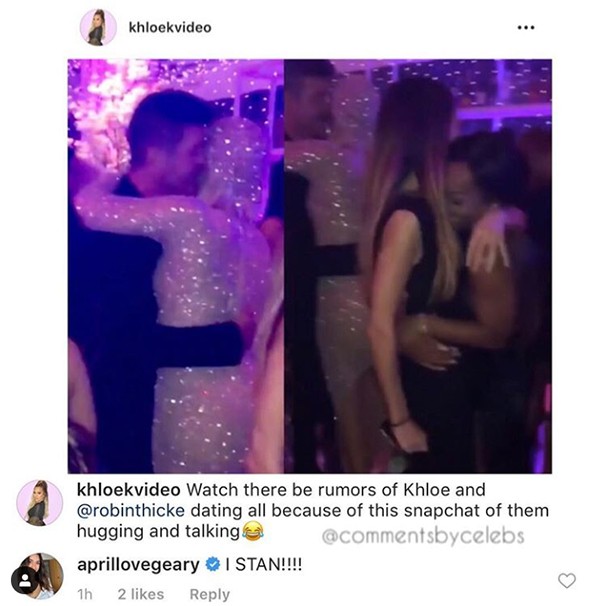 Robin Thicke e Khloé Kardashian (Foto: Instagram)