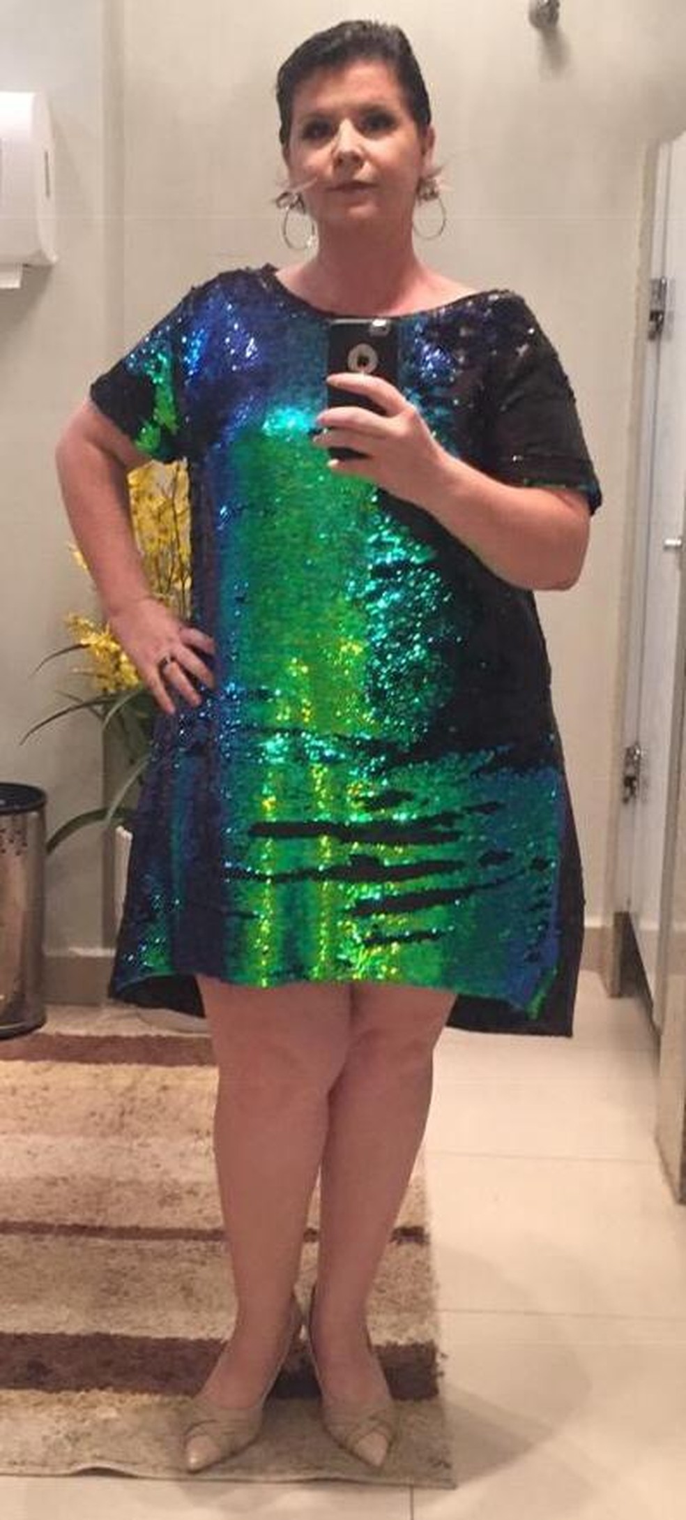 "A dificuldade da mulher gorda começa na hora de se vestir" conta Ana Paula Ostapenko.  — Foto: Arquivo pessoal