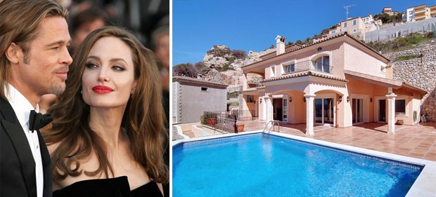 As casa de Angelina Jolie e Brad Pitt (Foto: Reprodução )