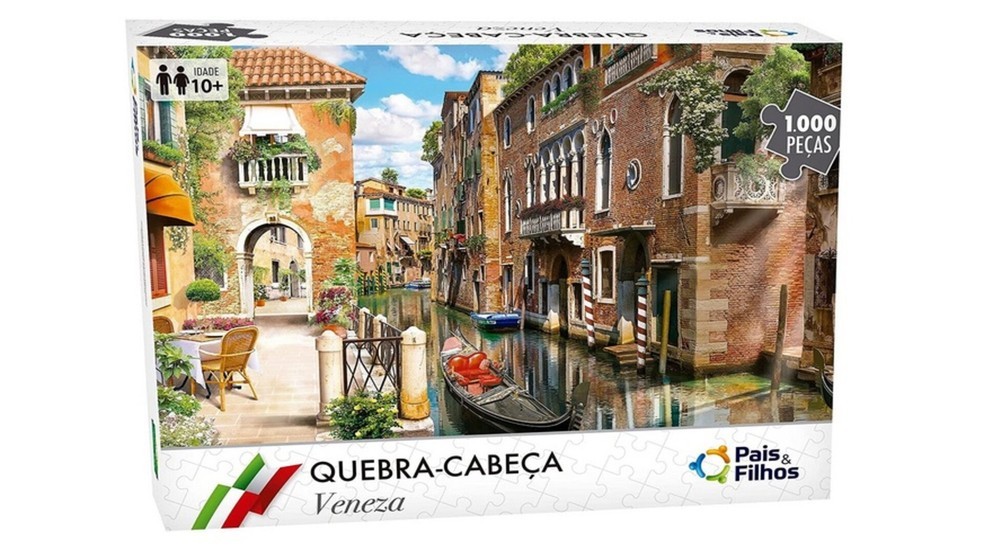 Quebra-cabeça ilustra a cidade de Veneza na Itália (Foto: Reprodução/Amazon)