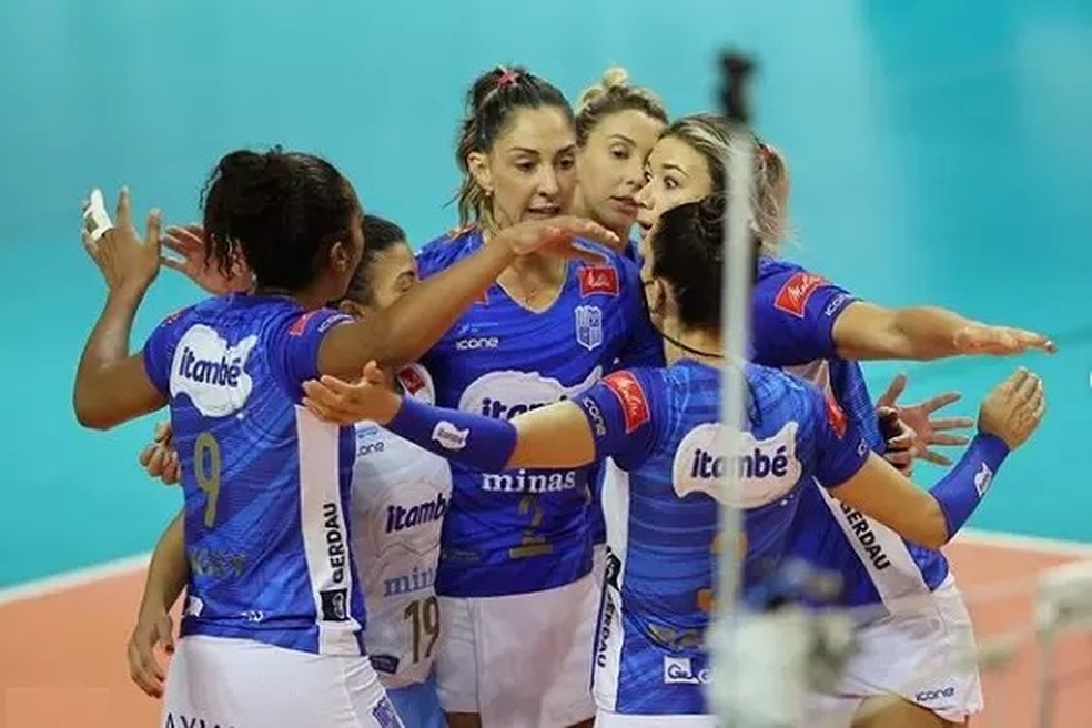 Minas estreia com vitória no Sul-Americano de vôlei feminino — Foto: Cristiano Andujar/CBV