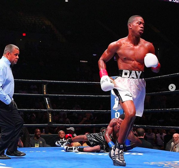 O boxeador Patrick Day em uma luta (Foto: Instagram)